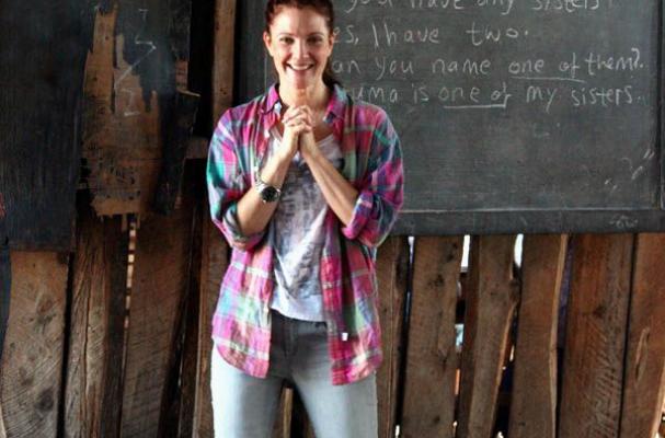 Drew Barrymore in Kena for the World Food Programme