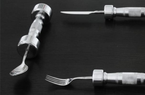 dumbbell cutlery