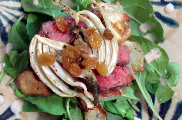 Steak Salad With Roasted Potatoes and Fennel
