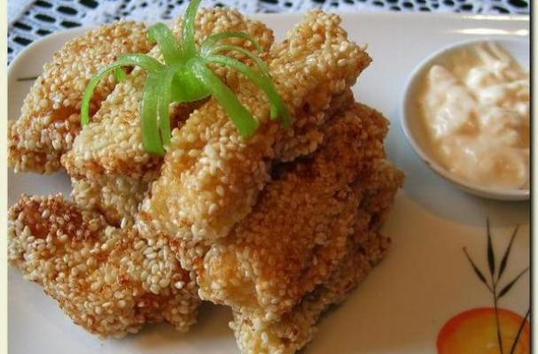 Sesame Crusted Fish Sticks