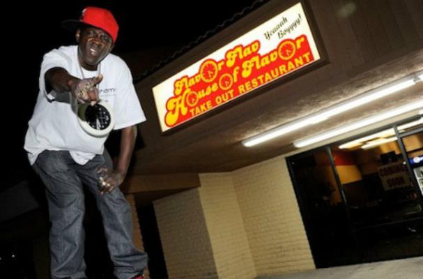 Flavor Flav Plugs Fried Chicken Restaurant on Airplane Intercom