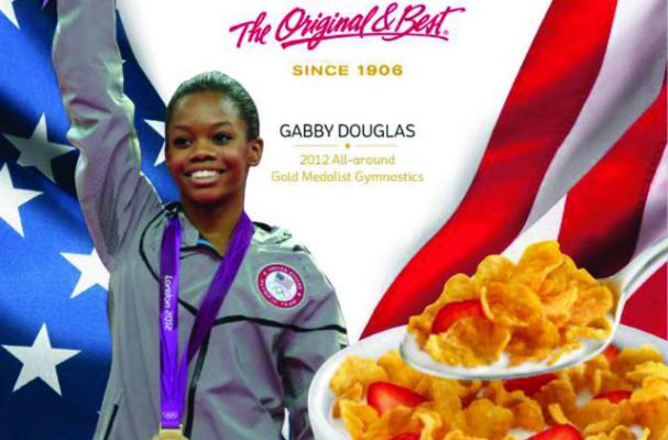 Gabby Douglas Partners With Kelloggs'