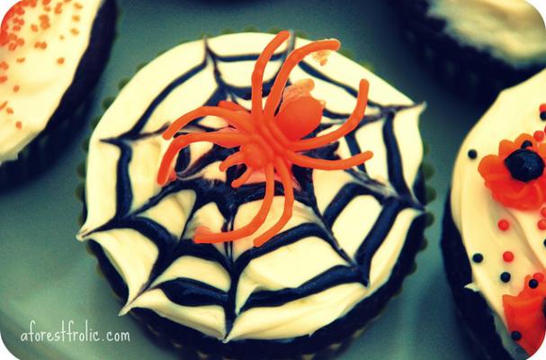 spider cupcake