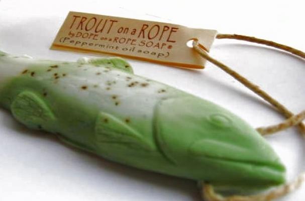 Trout Soap on a Rope
