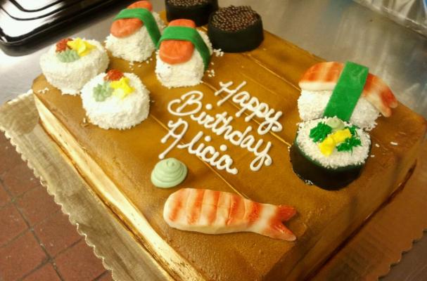 Sushi Birthday Cake