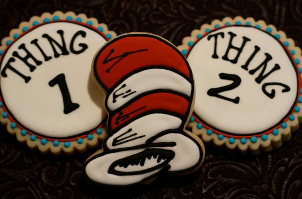 Dr. Seuss Cat in the Hat Cookies