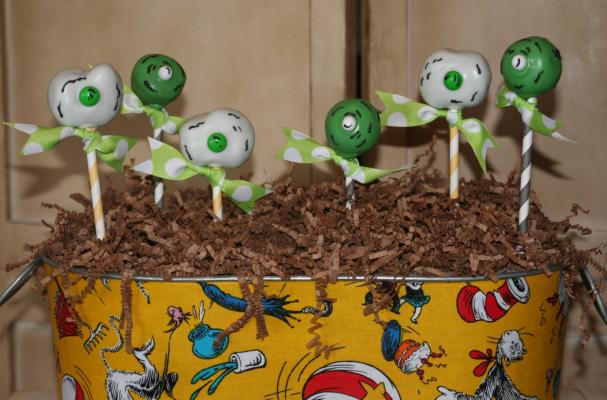 Green Eggs and Ham Cake Pops