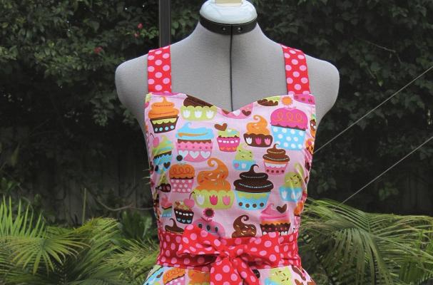 Vintage Cupcake Apron 