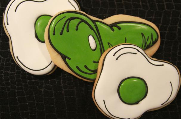 Green Eggs and Ham Cookies