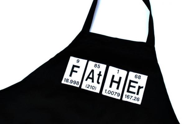 Father Periodic Table Grill Apron