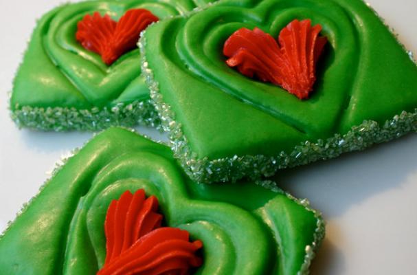 grinch inspired christmas cookies