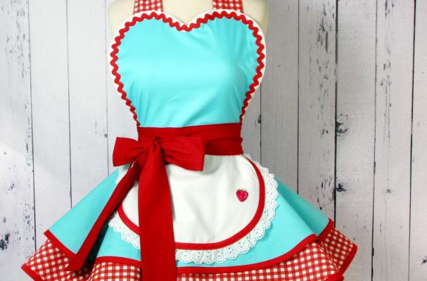 Retro 50s Diner Waitress Apron