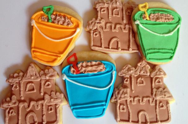 Sandcastle and Shovel and Pail Sugar Cookies