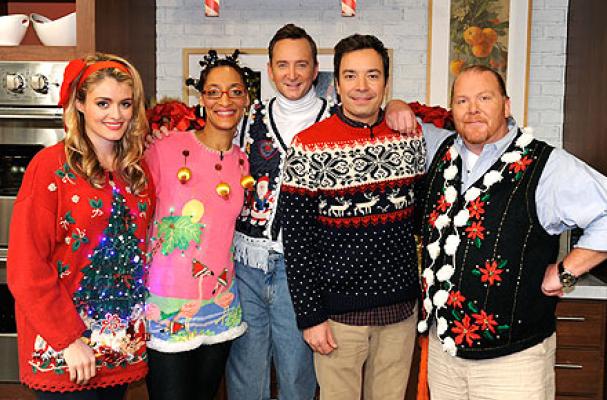 Jimmy Fallon and The Chew Throw an Ugly Sweater Party