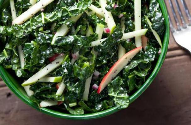 Kale-Apple Coleslaw with Poppy Seed Dressing