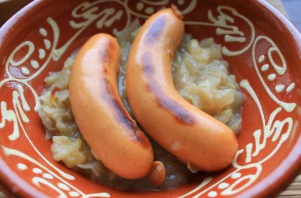 Knockwurst and Sauerkraut