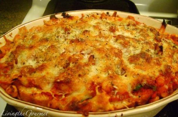 Bread, Zucchini and Chickpea Lasagna