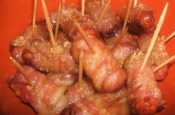 Sweet and Savory Bacon Wrapped Little Smokies