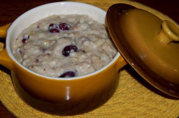 Colorful and Creamy Holiday Oatmeal