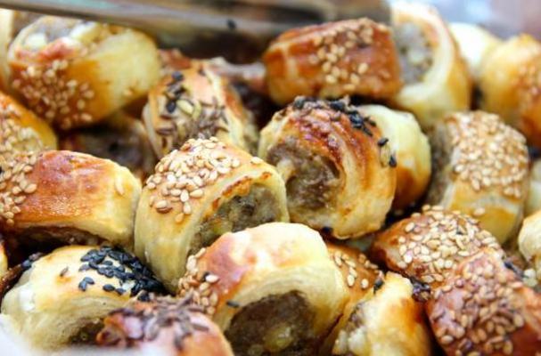 Party Sausage Bites with PIne Nuts