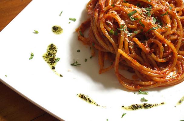 pasta with red vodka sauce