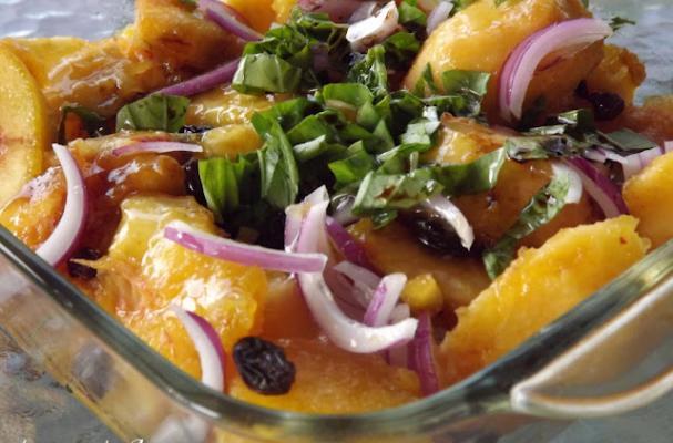 Peach salad