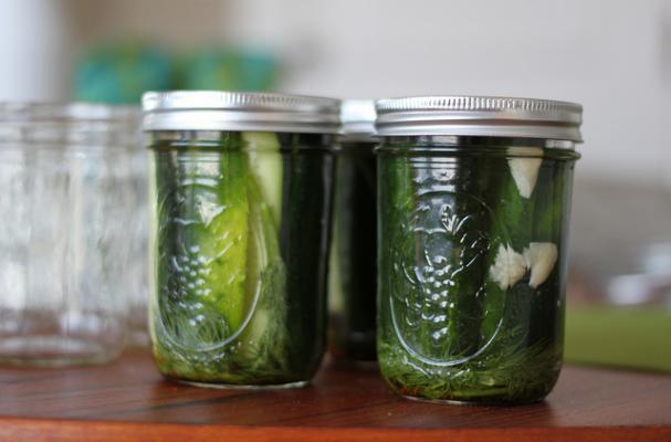 homemade DIY dill cucumber pickles