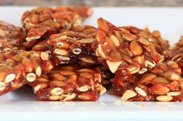 pumpkin seed pepita brittle candy