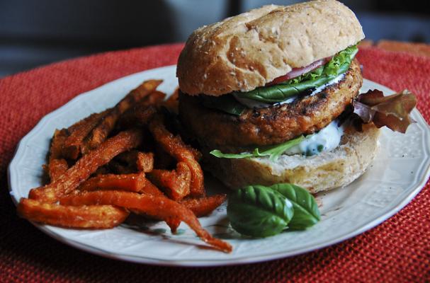 salmon burger