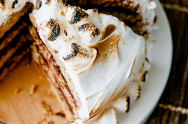 Inside-Out S'mores Cake