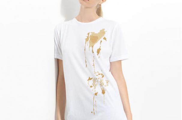 coffee-stained t-shirt