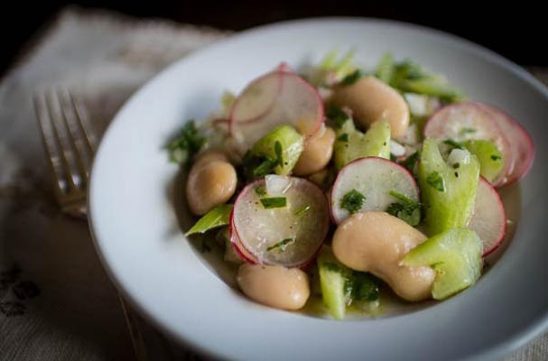 White Bean, Celery, and Radish Salad 