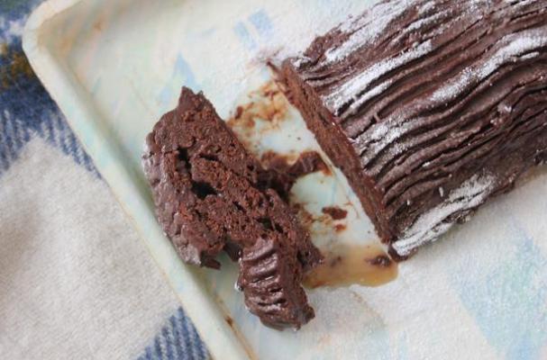 Vegan Chocolate Butterscotch Yule Log