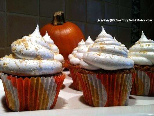 Gluten-free Dairy-free Pumpkin Spice Cupcakes