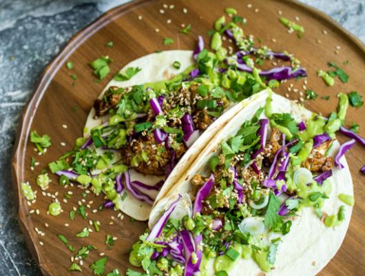 Vegan Teriyaki Cauliflower Tacos