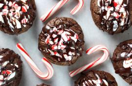 Peppermint Marshmallow Hot Chocolate Cookies