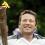 Jamie Oliver Carries Olympic Torch Through Essex