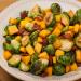  Brussels Sprouts with Mango and Bacon