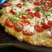 Gluten Free Pizza with Cherry Tomatoes, Green Onions, and Feta