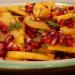 Persimmom and Pomegranate Salad with Mint, Lemon, Nutmeg and Honey