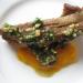 Lamb Spare Ribs with Kabocha Puree and Walnut Pesto