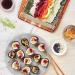 Raw Rainbow Vegetable Sushi with Quick Pickled Ginger