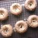 Banana Ricotta Donuts with Eggnog Glaze