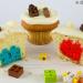 Double Lego Cupcakes are Colorful Treats