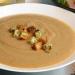 Apple-Chestnut Soup with Parsley Croutons