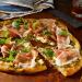 Prosciutto Pizza with Arugula Walnut Pesto