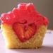 Hidden Treasure Strawberry Cupcakes