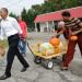 Michelle Obama Gives Out Fruit and Raisins on Halloween