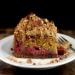 Raspberry Brown Butter Pecan Chocolate Chip Streusel Cake