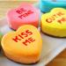 conversation heart cheesecakes